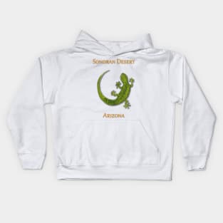 Gecko as seen in the Sonoran Desert of Arizona Kids Hoodie